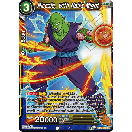 Piccolo, with Nail's Might (BT17-090) [NM]