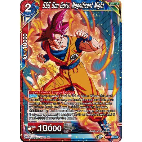 SSG Son Goku, Magnificent Might (V.1 - Uncommon) (BT17-138) [NM]