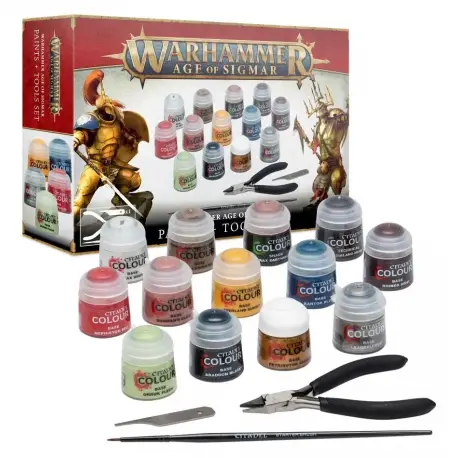 Age of Sigmar Paint + Tools Set