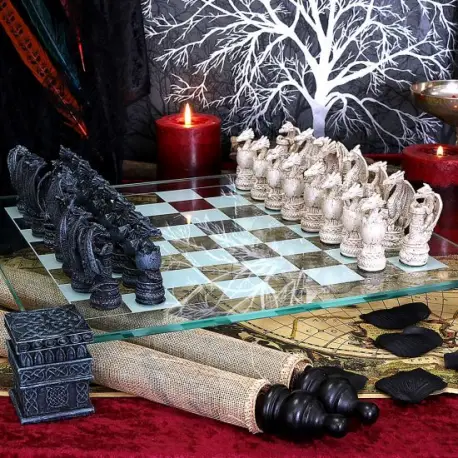 Dragon Chess Set 43cm (Nemesis Now)