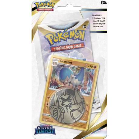 Pokemon TCG: Silver Tempest Checklane Blister (Cranidos) (przedsprzedaż)
