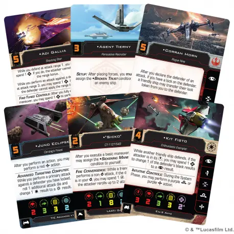 Star Wars: X-Wing 2nd - Hotshots and Aces II Reinforcements Pack (przedsprzedaż)