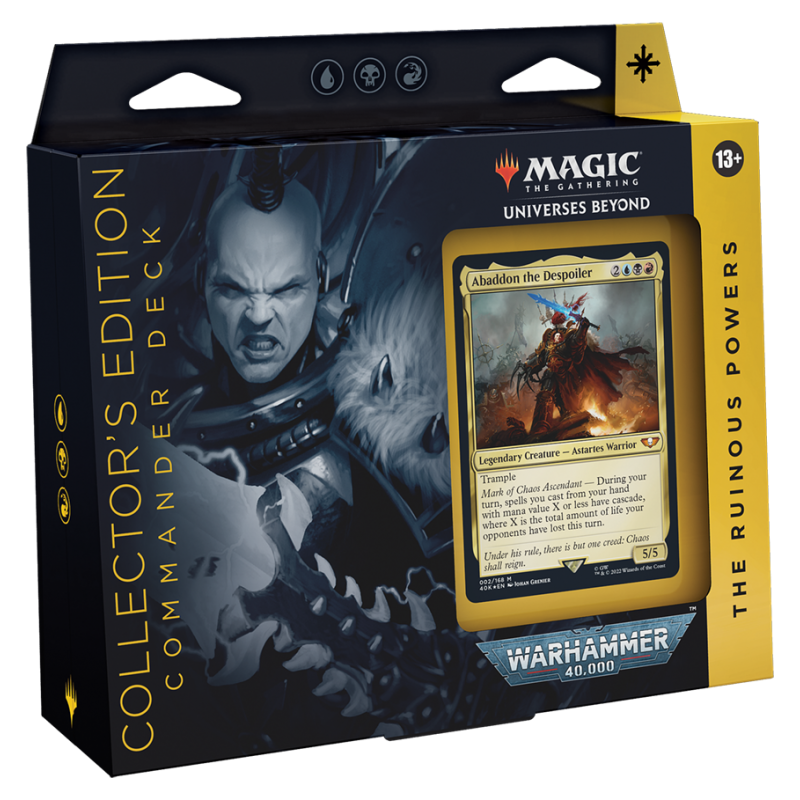 Magic The Gathering Warhammer 40000 Commander Deck The Ruinous Powers (PREMIUM) (przedsprzedaż)