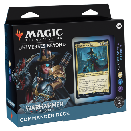 Magic The Gathering Warhammer 40000 Commander Deck Forces of the Imperium (przedsprzedaż)