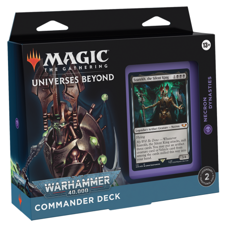 Magic The Gathering Warhammer 40000 Commander Deck Necron Dynasties (przedsprzedaż)