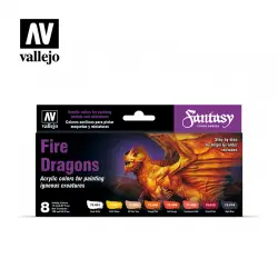Vallejo Zestaw Game Color 72.312 Fire Dragons (8) by Angel Giraldez