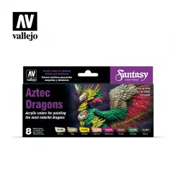 Vallejo Zestaw Game Color 72.306 Aztec Dragons (8) by Angel Giraldez