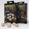 Kości RPG - RuneQuest: Beżowo-bordowe