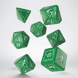 Kości RPG - Elfickie: Zielono-białe