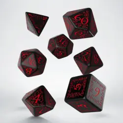 Kości RPG - Elfickie: Czarno-czerwone