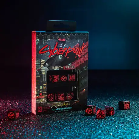 Kości RPG - Cyberpunk Red - Zestaw Podstawowy Night City