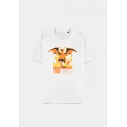 T-Shirt - Pokemon - Charizard White Fired Up (XL)