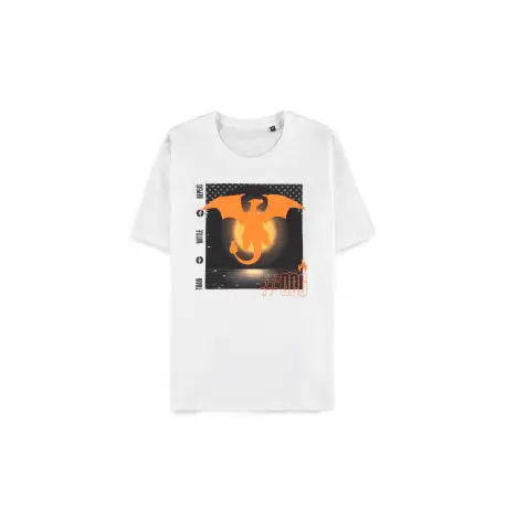 T-Shirt - Pokemon - Charizard White Sun (M)