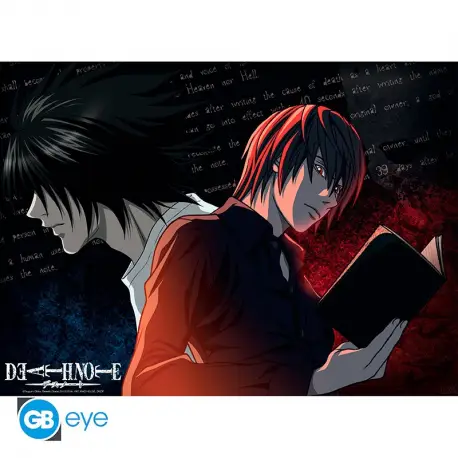 Plakat Death Note L vs Light & Misa 52x38 (dwu pak)