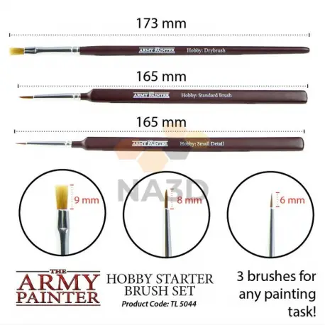 Army Painter Brush - Hobby Starter Brush Set