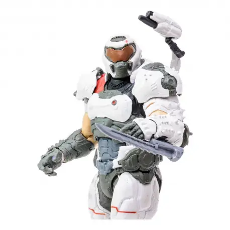 Figurka Doom Eternal - Doom Slayer (White Armor) 18 cm