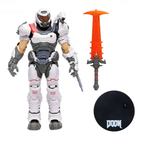 Figurka Doom Eternal - Doom Slayer (White Armor) 18 cm