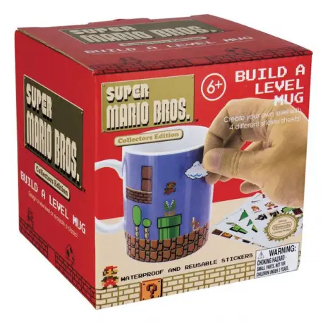 Kubek - Super Mario Bros Build a Level + naklejki