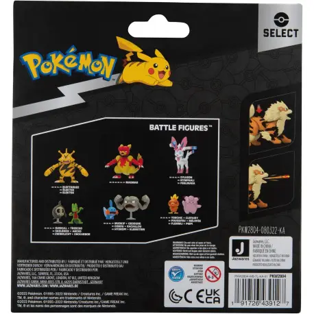 Pokemon Select Figurki Growlithe, Arcanine