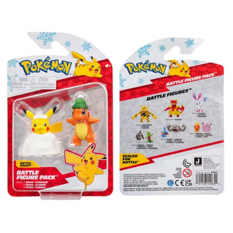 Pokemon Holiday Figurka Pikachu + Charmander