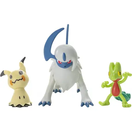 Pokemon Battle Figure 3-Pack (Treecko, Mimikyu, Absol)