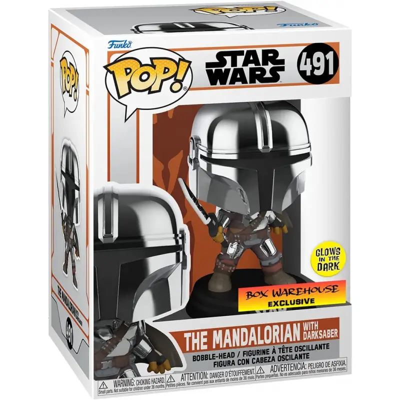 Funko POP! Star Wars: Manda - Mando with Dark Saber (GW/MT) (Exclusive)