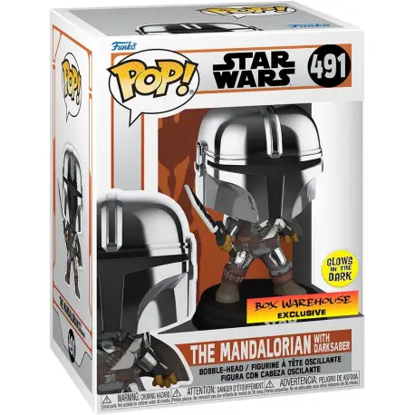 Funko POP! Star Wars: Manda - Mando with Dark Saber (GW/MT) (Exclusive)