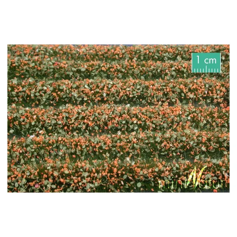 MiniNatur - Tuft - Paski kwitnących pomarańczowych roślin 336 cm