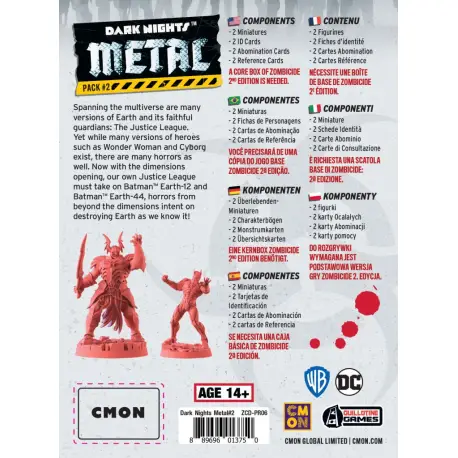 Zombicide: 2 ed. - Dark Nights Metal Pack 2 (przedsprzedaż)