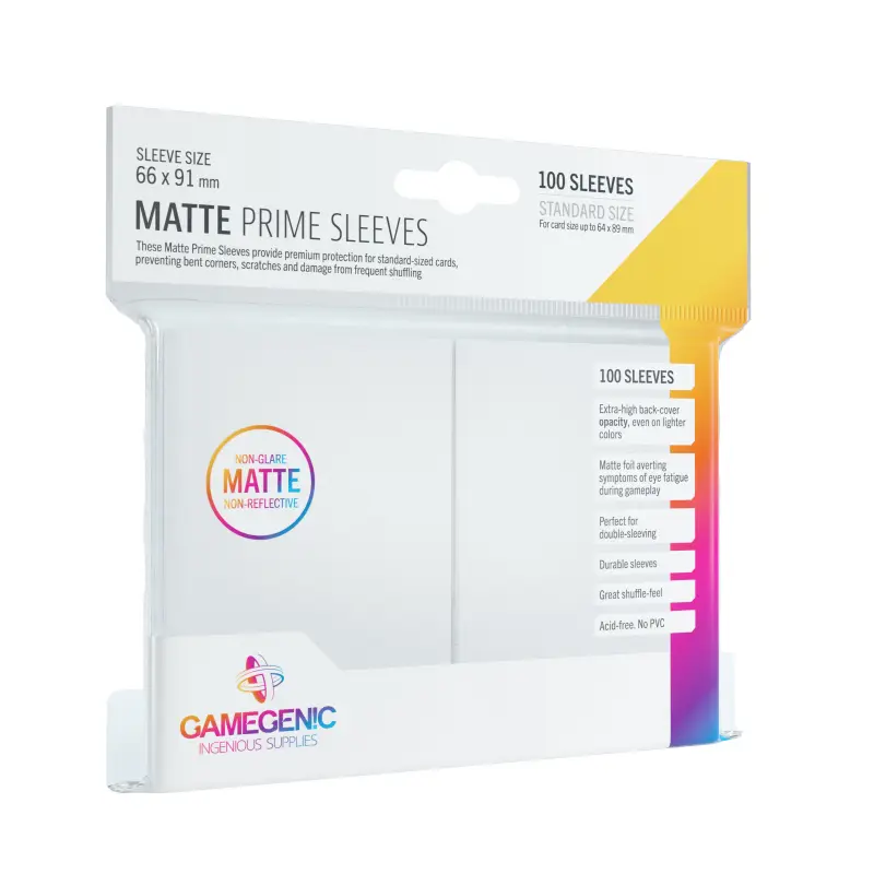 Gamegenic: Koszulki Matte Prime CCG (66x91 mm) - Biały 100 szt