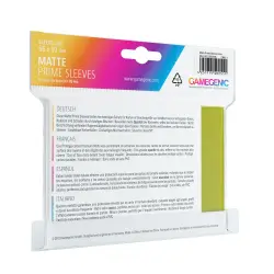 Gamegenic: Koszulki Matte Prime CCG (66x91 mm) - Limonkowy 100 szt