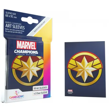 Gamegenic: Koszulki Marvel Champions Art Captain  Marvel (50+1)