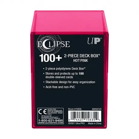 Ultra-Pro Deck Box 2-Piece Eclipse Hot Pink