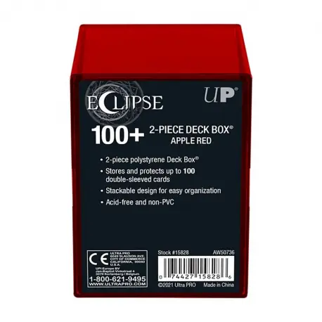 Ultra-Pro Deck Box 2-Piece Eclipse Apple Red