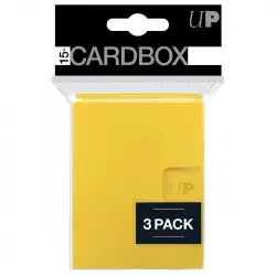 Ultra-Pro Card Box 3-pack PRO 15+ Yellow