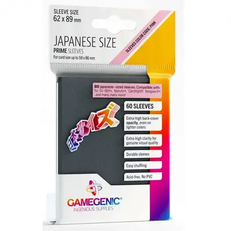 Gamegenic: Koszulki Japanese Prime (62x89 mm) Gray (60szt)