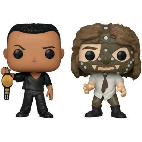 Funko POP WWE: The Rock and Mankind (Exclusive)