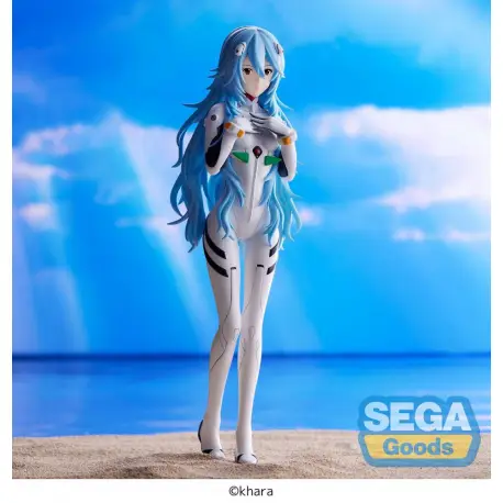 SEGA Goods - Evangelion: 3.0+1.0 Thrice Upon a Time SPM Rei Ayanami Long Hair Ver. 21 cm