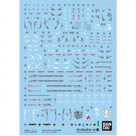 Gundam Decal 132 RG 1/144 Hi-NU Gundam