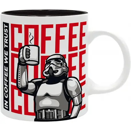 Kubek Star Wars Stormtrooper: In Coffee We Trust