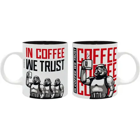 Kubek Star Wars Stormtrooper: In Coffee We Trust