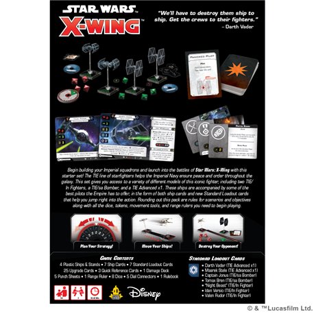 Star Wars: X-Wing 2nd - Galactic Empire Squadron Starter Pack (przedsprzedaż)