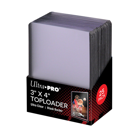 Ultra-Pro Toploader - 3" x 4" Black Border