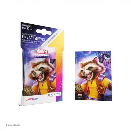 Gamegenic: Koszulki Marvel Champions Fine Art Rocket Raccoon (50+1)