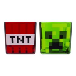 Zestaw Szklanek - Minecraft Creeper oraz TNT
