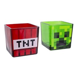 Zestaw Szklanek - Minecraft Creeper oraz TNT