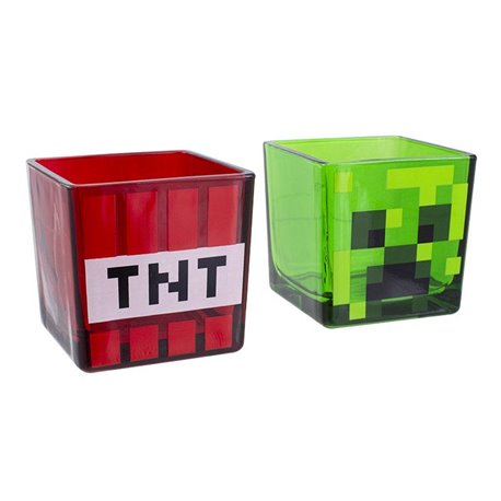 Zestaw Szklanek - Minecraft Creeper oraz TNT