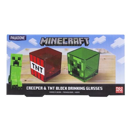 Zestaw Szklanek - Minecraft Creeper oraz TNT