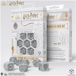 Kości RPG - Harry Potter Modern Slytherin - Biały (przedsprzedaż)