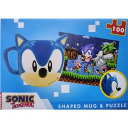 Zestaw Prezentowy - Sonic the Hedgehog (kubek 3D, puzzle)